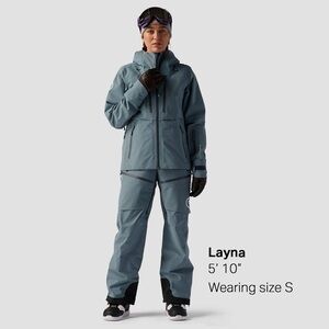 Backcountry Cottonwoods GORE-TEX Women’s Ski Snowboard Jacket Blue XS